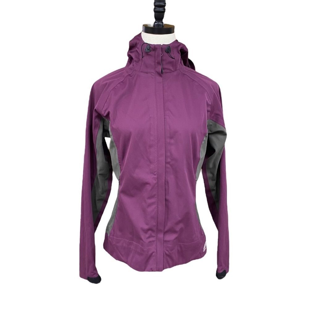 GoLite Purple and Gray Hooded Storm Shell Jacket Size Small Discontinued